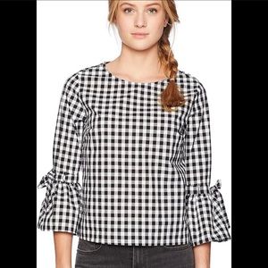 Jack BB Dakota Black Gingham Seen It All Top Sz M